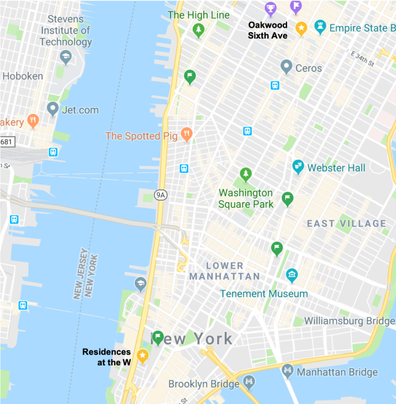 Hoboken Housing Options Map