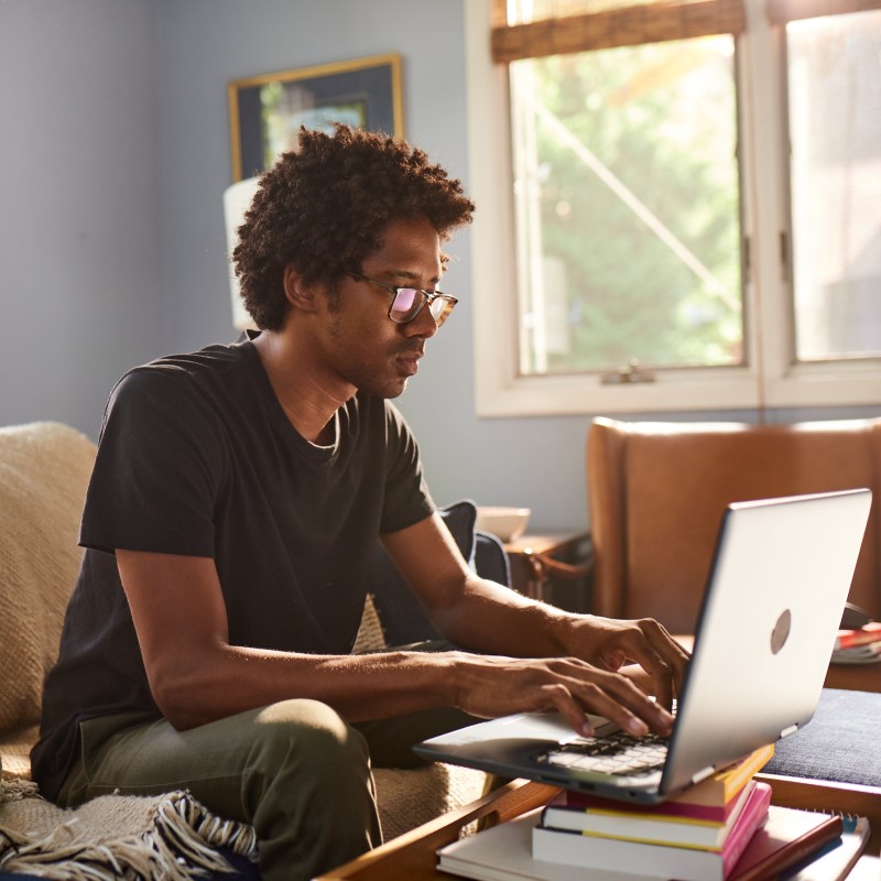 Engineer sitting at computer