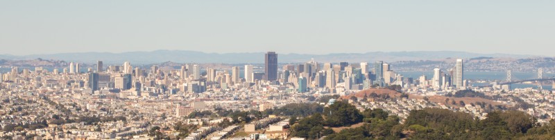 San Francisco skyline from San Bruno State Park