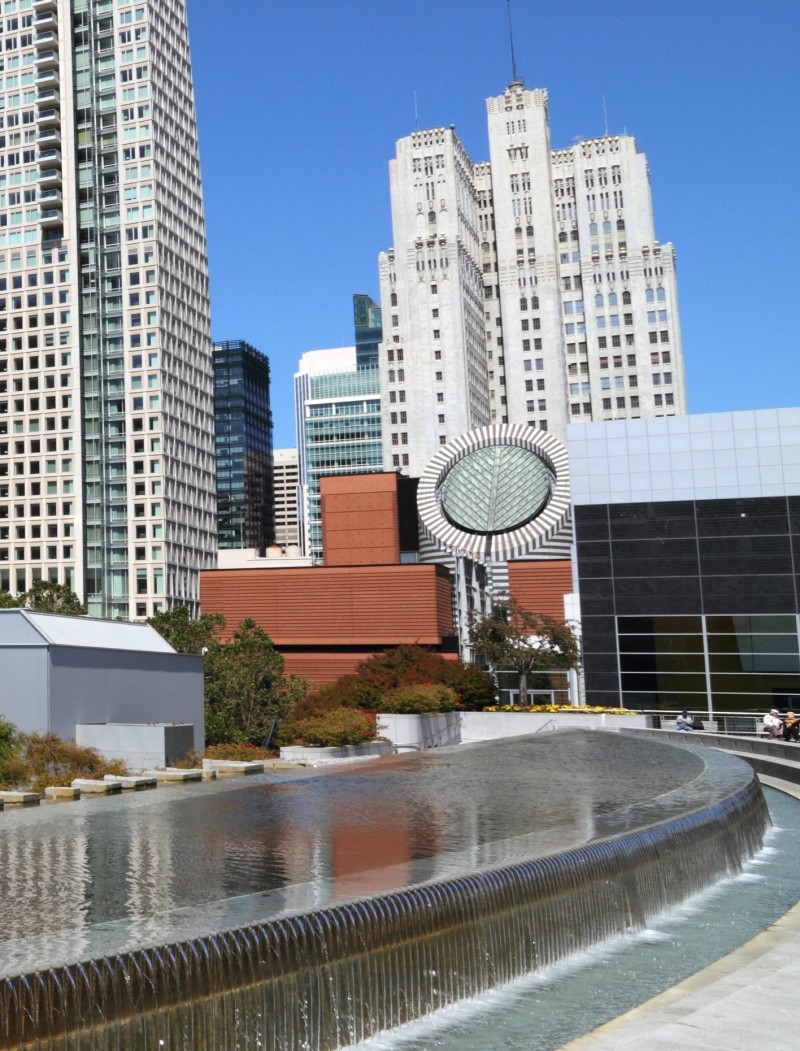 Photo of the San Francisco skyline including SFMOMA - the San Francisco Museum of Modern Art